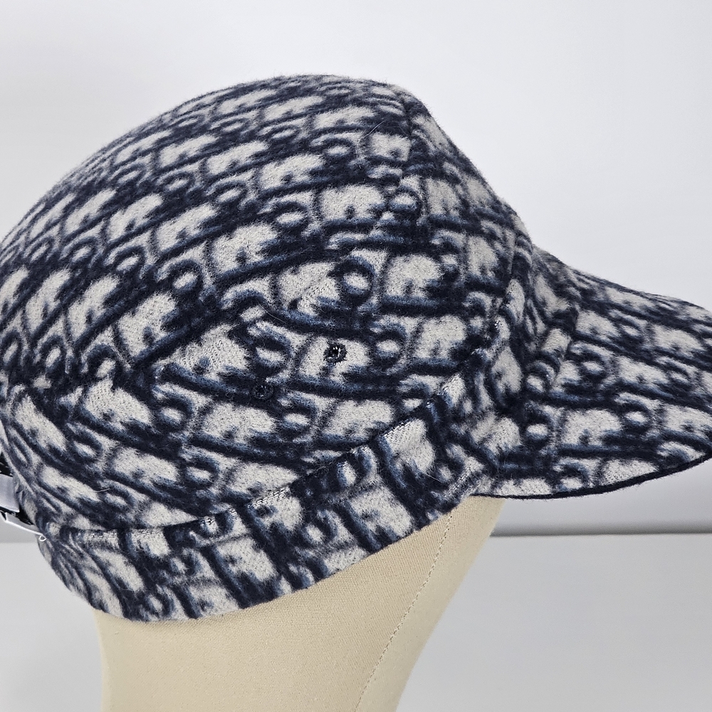 Pre Loved christian dior Newsboy Cap Wool Hat Women blue | blue Hats